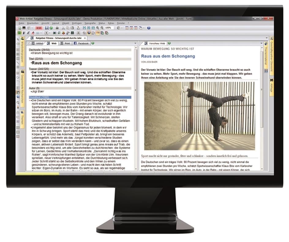 Crossmediales Publizieren  Alle Publikationskanäle auf einen Blick - mit dem Multichannel-Editor von DIALOG