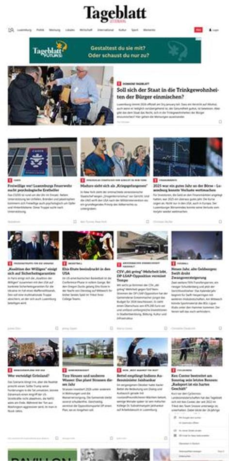 DIALOG Web Portal ist "live" beim Tageblatt in Luxemburg