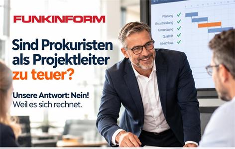 Sind Prokuristen als Projektleiter nicht viel zu teuer?