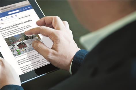 Die digitale Zeitung optimiert für alle Endgeräte